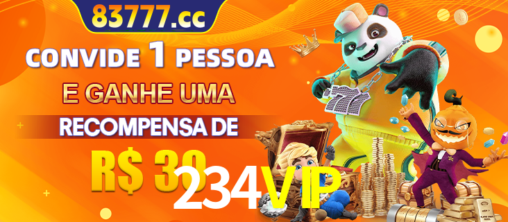 Banner institucional da 234VIP sobre parceria de marcas e criação de uma marca de excelência, apresentando os mascotes de jogos populares como o Fortune Tiger.